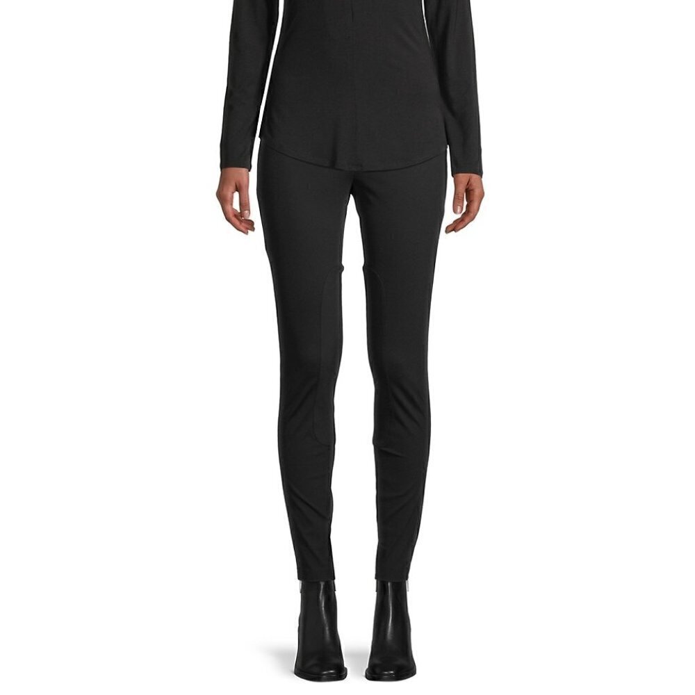 Saks Fifth Avenue Black Ponte Riding Legging S